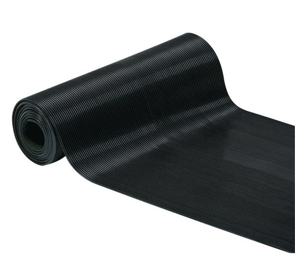 Rouleau tapis caoutchouc fines stries ID Mat