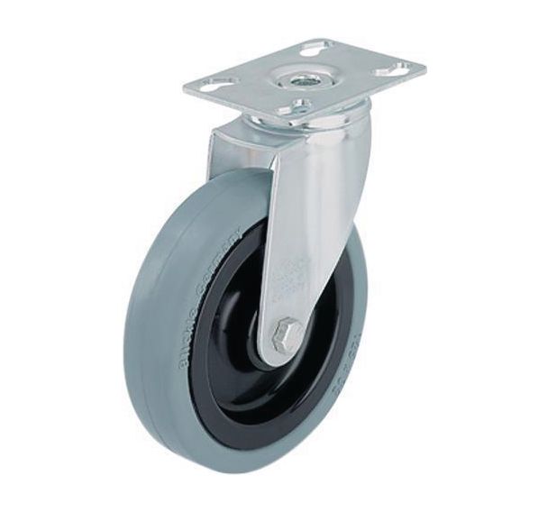 Roulette à platine - Charge 60 à 110 kg - Pivotante