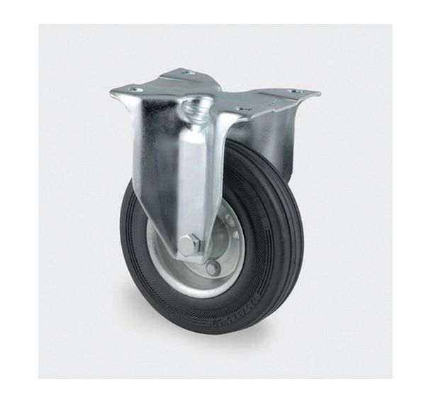 Roulette acier fixe - F:140 à 410 Kgs - Série 3370 - TENTE