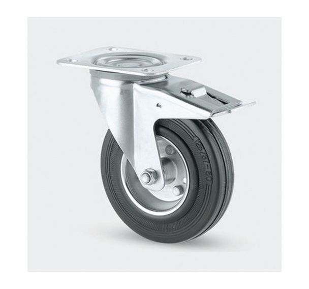 Roulette acier pivotante - F:140 à 410 Kgs - Série 3370 - TENTE