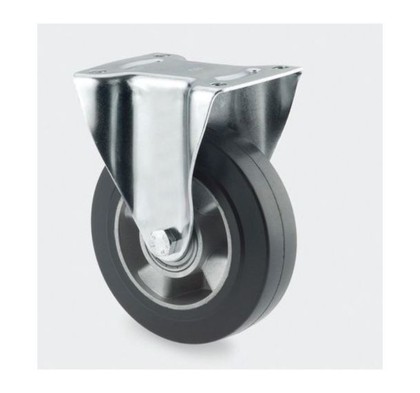 Roulette aluminium fixe - F:140 à 1000 Kgs - Série 3470 - TENTE