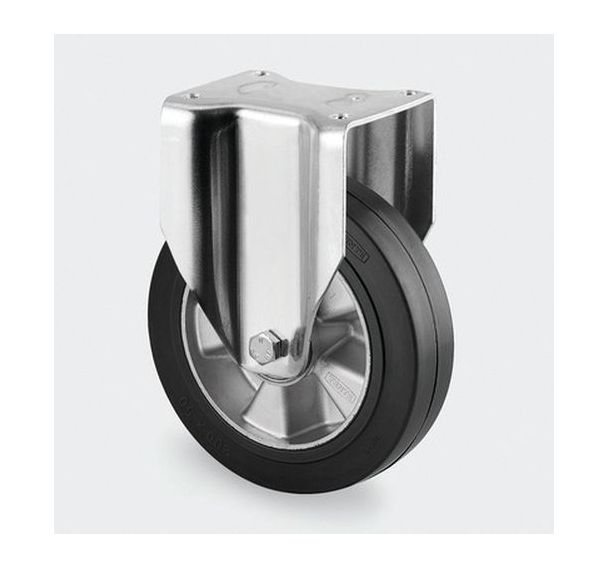 Roulette aluminium fixe - F:600 à 1200 Kgs - Série 3640 - TENTE