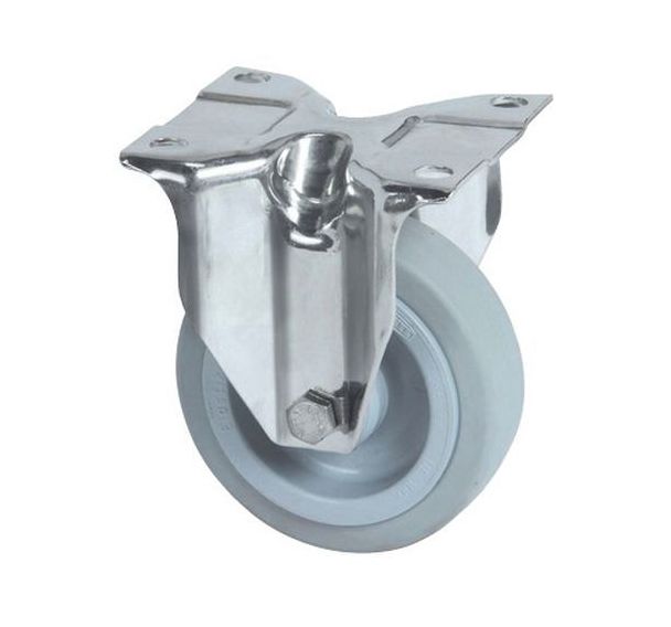 Roulette fixe à platine - Capacité 250 kg