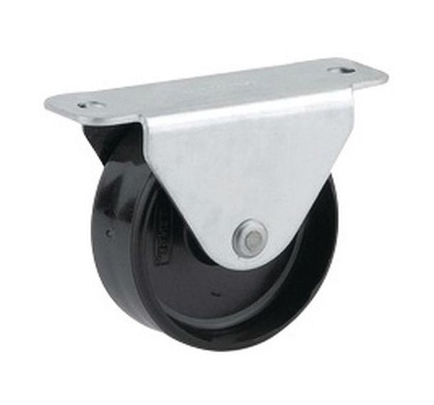 Roulette fixe à platine - Capacité 25 à 40 kg