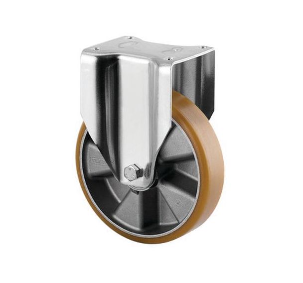 Roulette fixe à platine - Capacité 800 kg