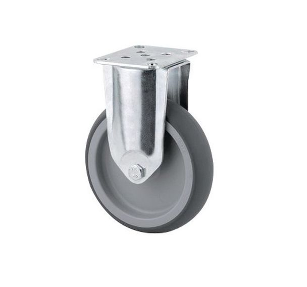 Roulette fixe à platine - Capacité 80 kg