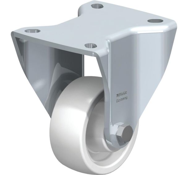 Roulette fixe à platine - Charge 300 à 900 kg