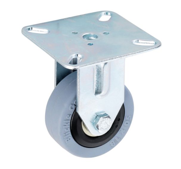 Roulette fixe à platine - Charge 40 à 60 kg