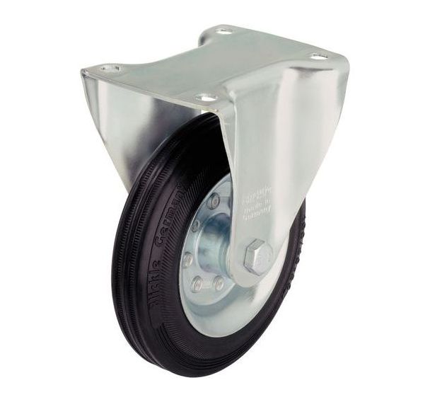 Roulette fixe à platine - Charge 50 à 205 kg