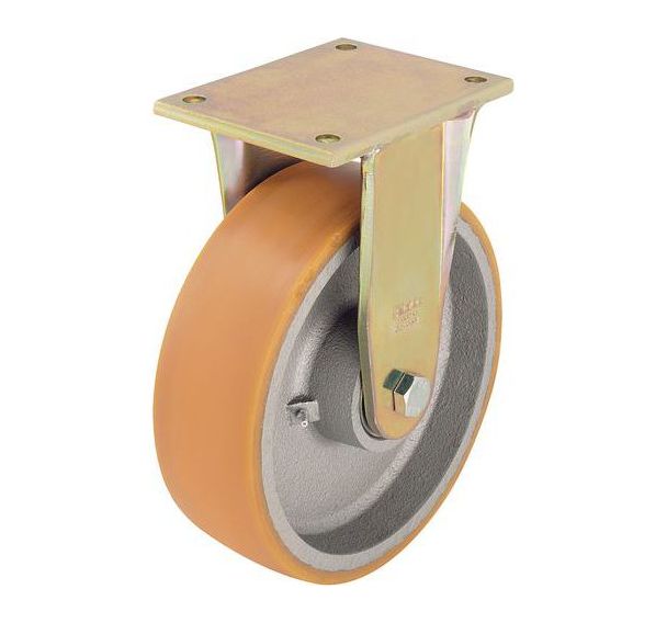 Roulette fixe à platine - Charge 550 à 3 300 kg