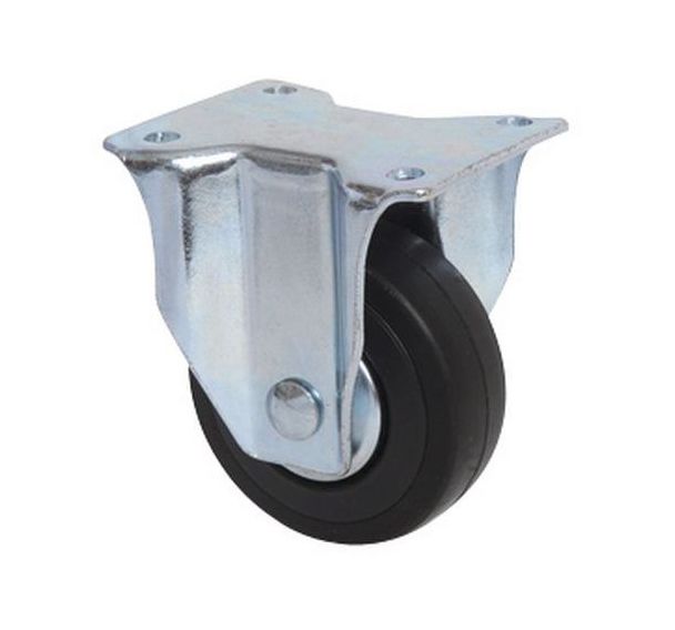 Roulette fixe à platine - Force 40 kg, Ø : 65 mm