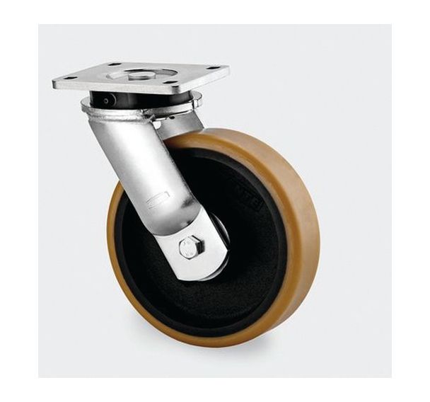 Roulette fonte pivotante - F:1000 à 4000 Kgs - Série 9650 - TENTE