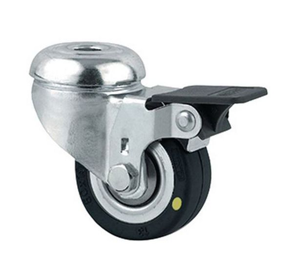 Roulette pivotante Agila simple frein de roue trou de fixation - TENTE