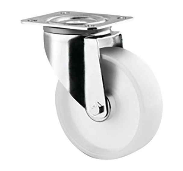 Roulette pivotante Alpha fixation automat. 125 347SUOJ125P62