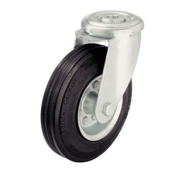 Roulette pivotante à œil - Charge 50 à 205 kg