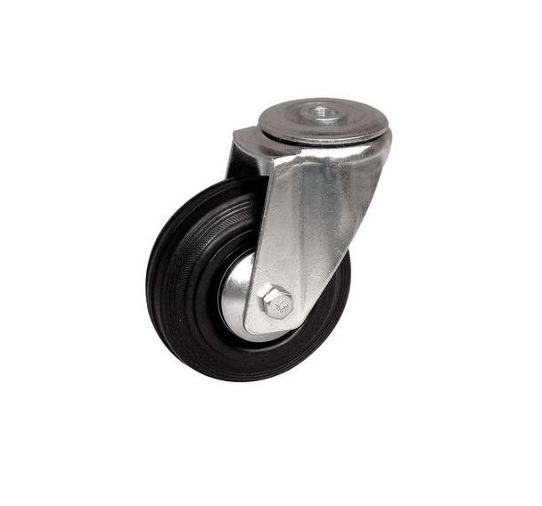 Roulette pivotante à œil - Force 100 kg