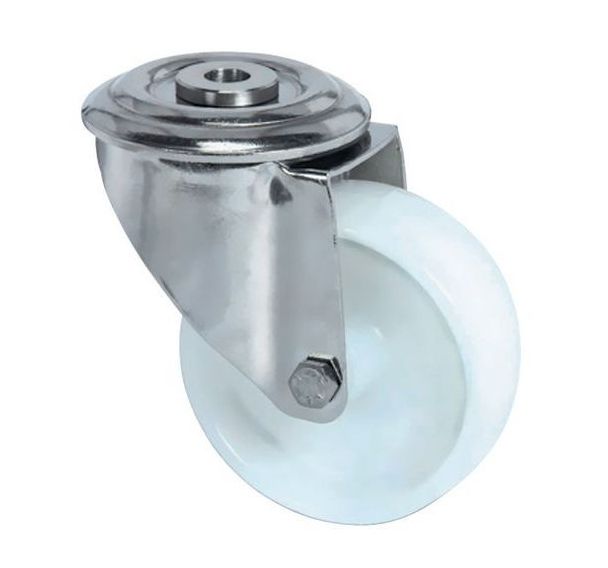 Roulette pivotante à œil - Force 150 kg