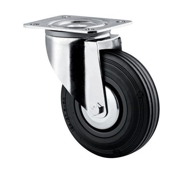 Roulette pivotante à monture platine - Force 40 à 205 kg