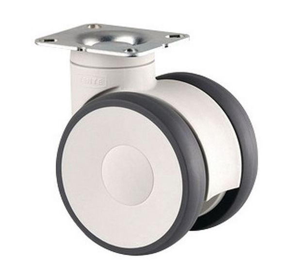 Roulette pivotante à platine - Capacité 100 et 110 kg