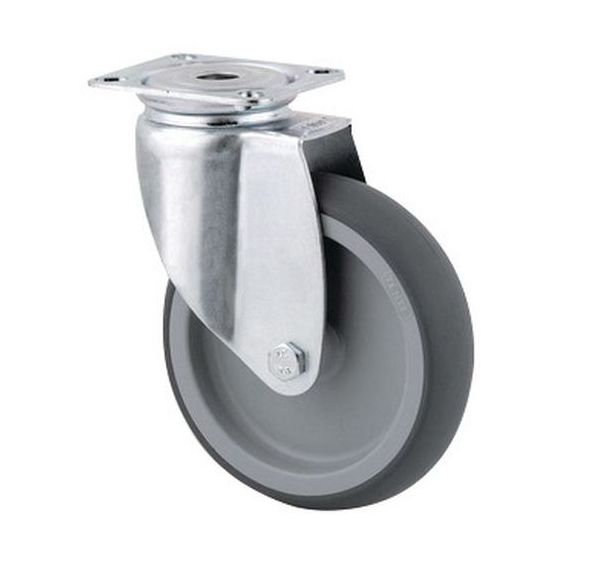 Roulette pivotante à platine - Capacité 70 kg