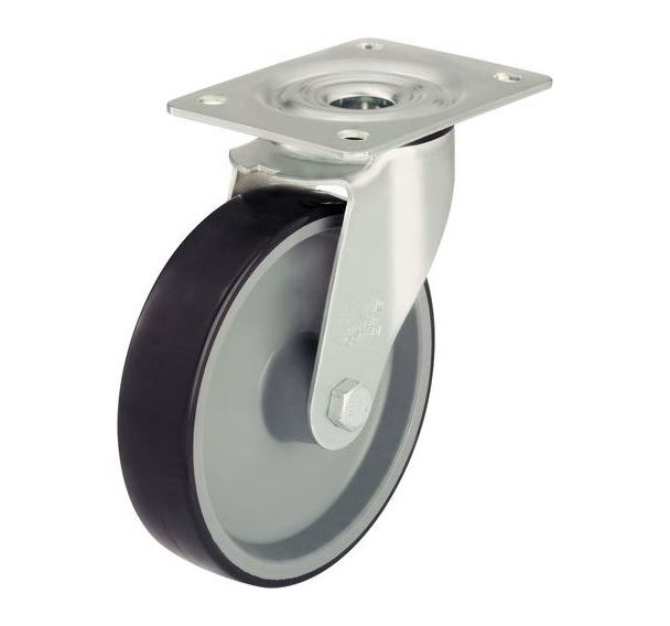 Roulette pivotante à platine - Charge 125 à 300 kg