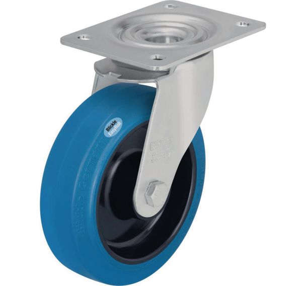 Roulette pivotante à platine - Charge 150 à 300 kg
