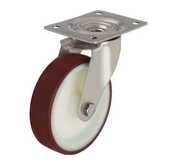 Roulette pivotante à platine - Charge 150 à 400 kg
