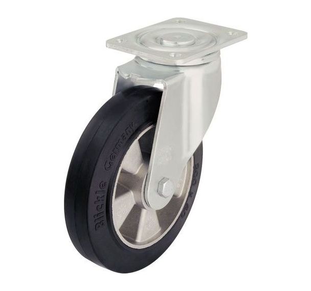 Roulette pivotante à platine - Charge 180 à 550 kg - Longue durée de vie