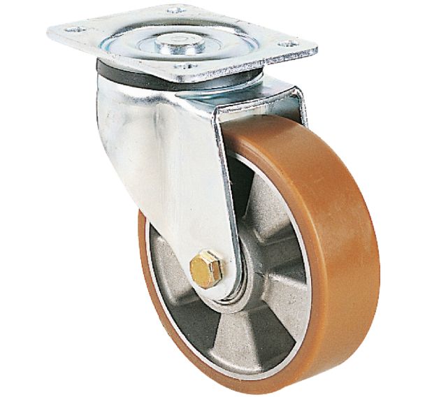 Roulette pivotante à platine - Charge 180 à 900 kg