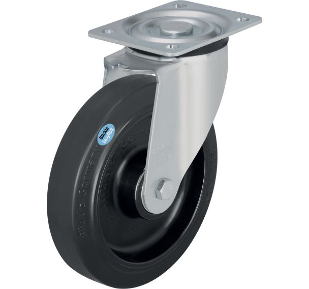 Roulette pivotante à platine - Charge 200 à 400 kg