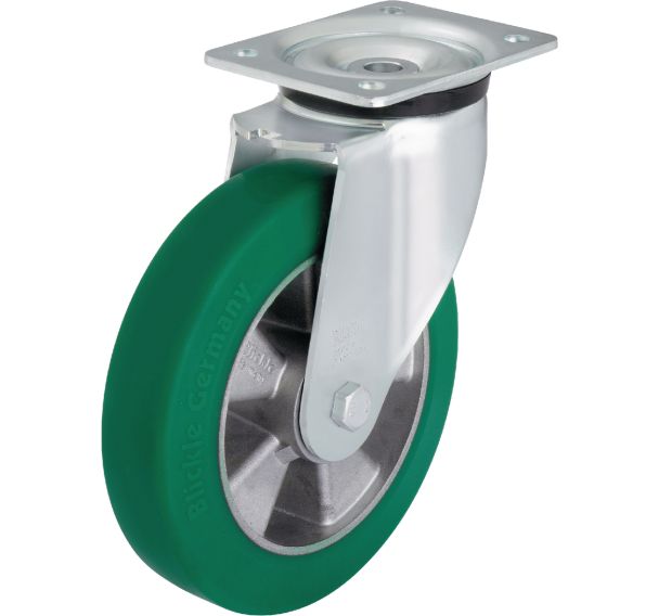 Roulette pivotante à platine - Charge 250 à 600 kg