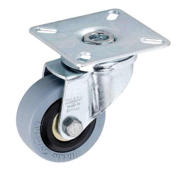 Roulette pivotante à platine - Charge 40 à 70 kg