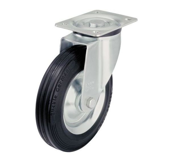 Roulette pivotante à platine - Charge 50 à 295 kg