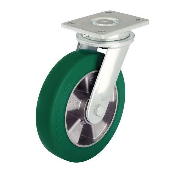 Roulette pivotante à platine - Charge 550 à 800 kg