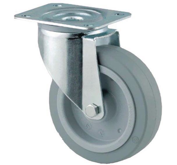 Roulette pivotante à platine - Force 150 à 400 kg