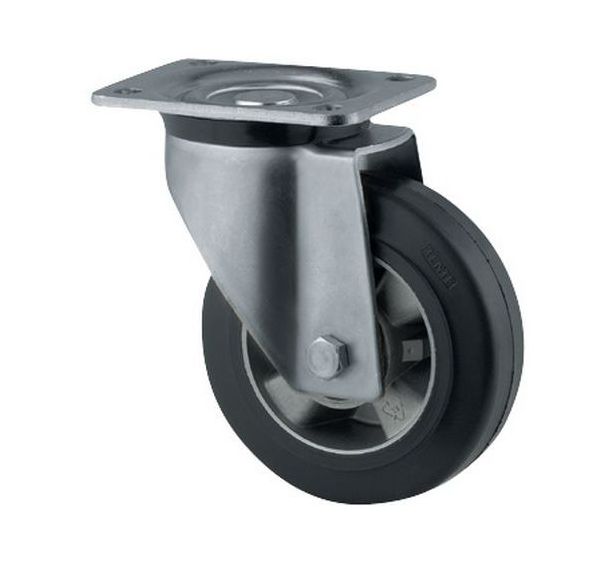 Roulette pivotante à platine - Force 200 à 450 kg
