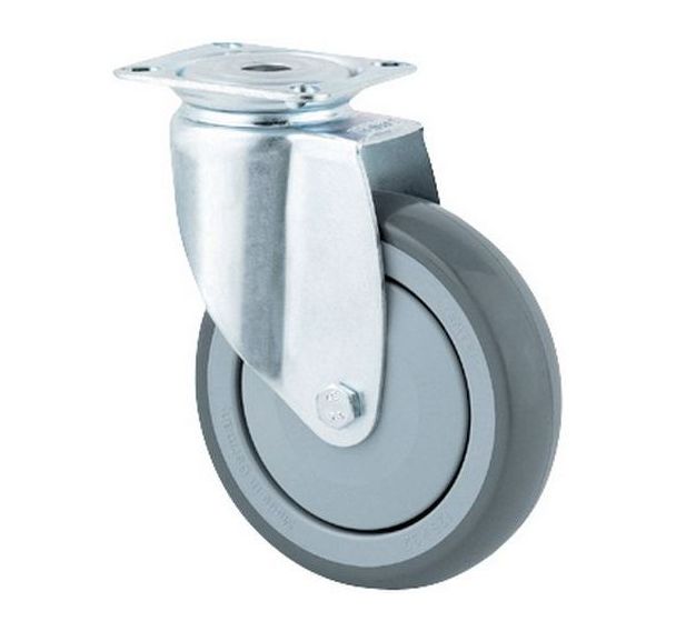 Roulette pivotante à platine - Force 40 à 100 kg