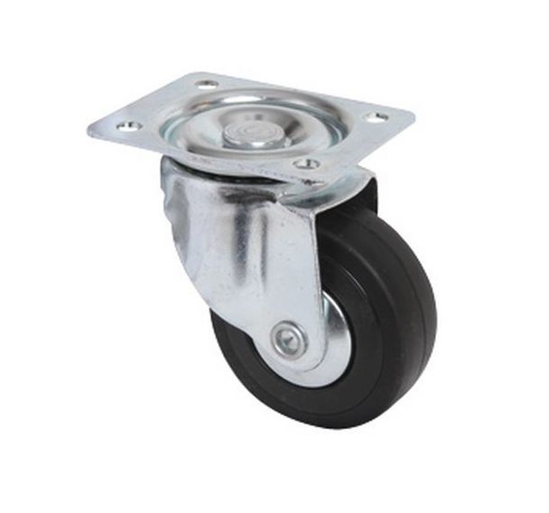 Roulette pivotante à platine - Force 40 kg, Ø : 50 mm