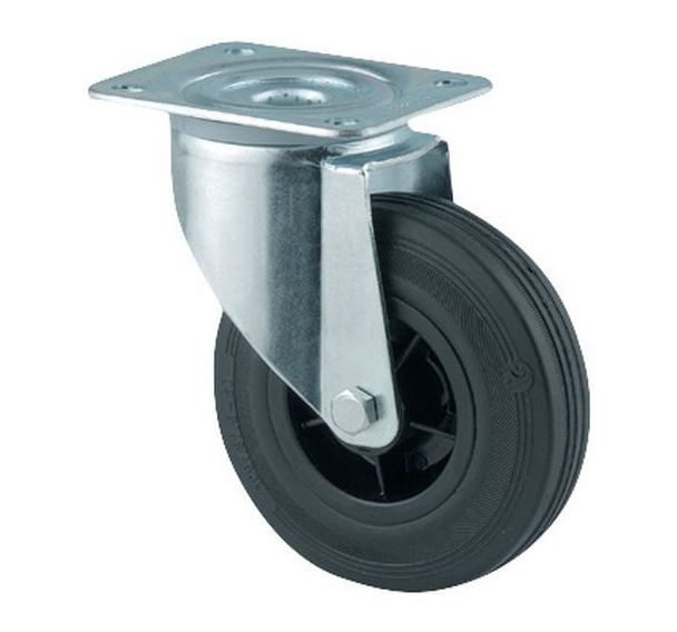 Roulette pivotante à platine - Force 70 à 295 kg