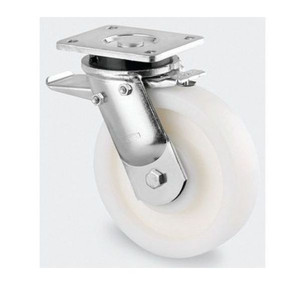 Roulette polyamide pivotante - F:11000 à 1400 Kgs - S. 9651 - TENTE