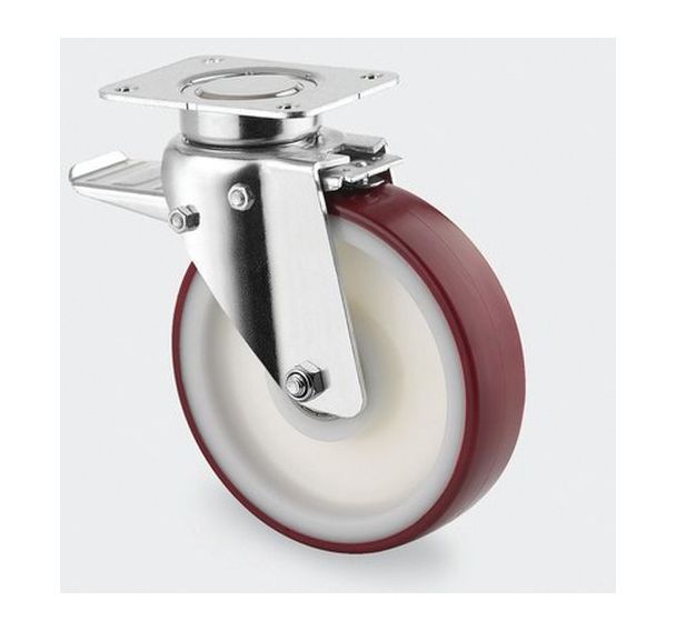 Roulette polyamide pivotante - F:600 à 1200 Kgs - Série 3640 - TENTE