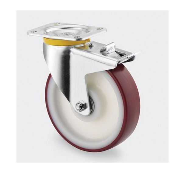 Roulette polyamide pivotante - F:600 à 1600 Kgs - Série 4680 - TENTE