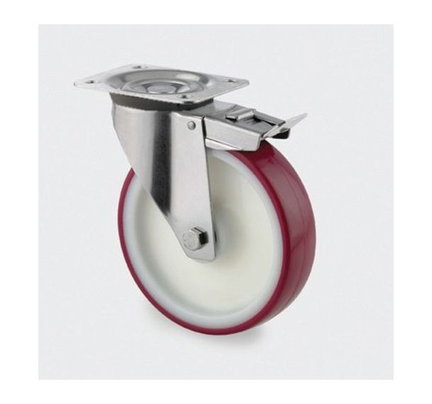 Roulette polyamide pivotante - F:600 à 1600 Kgs - Série 8670 - TENTE