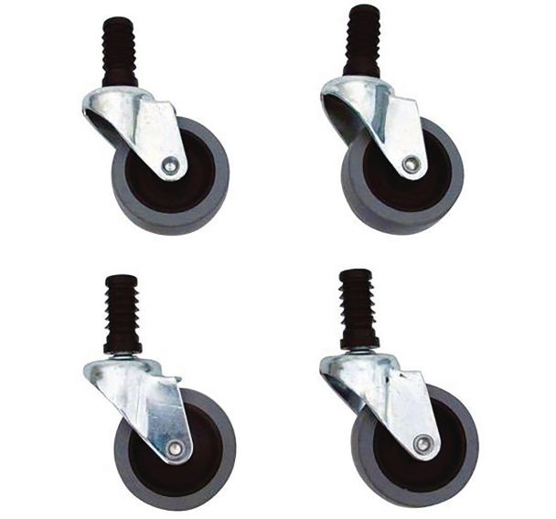 Roulettes pour poubelles emboîtables (Lot de 4)