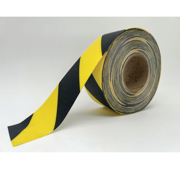 Ruban adhésif de marquage au sol LeanStripe - Noir/Jaune - Ergomat