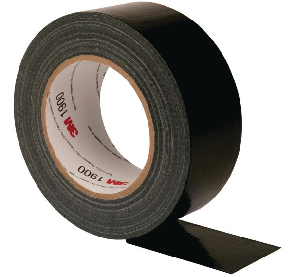Ruban adhésif toilé 3M 1900 - Noir 50m x 50 mm