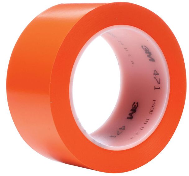 Ruban adhésif vinyle 3M 471 - Orange 33m x 51 mm