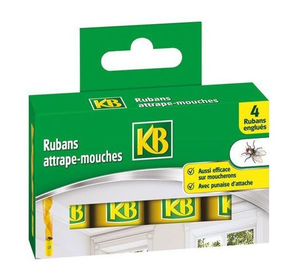 Ruban attrape-mouches - Boîte de 4