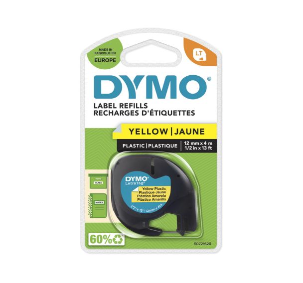 Ruban plastique letratag 12 mm x 4 m - Dymo