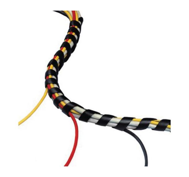 Ruban spiral, rouleau à 25 mtr. - Noir 33253